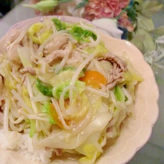 体が温まる～！中華丼